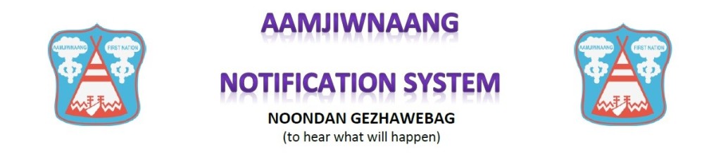 Aamjiwnaang Notification System logo