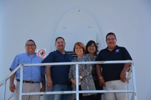 Chief, Councillors and Carole Delion at Turbine #19