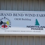 Sign at Grand Bend O & M Building