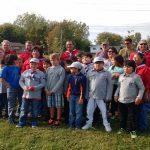 Scouts participate in tree planting