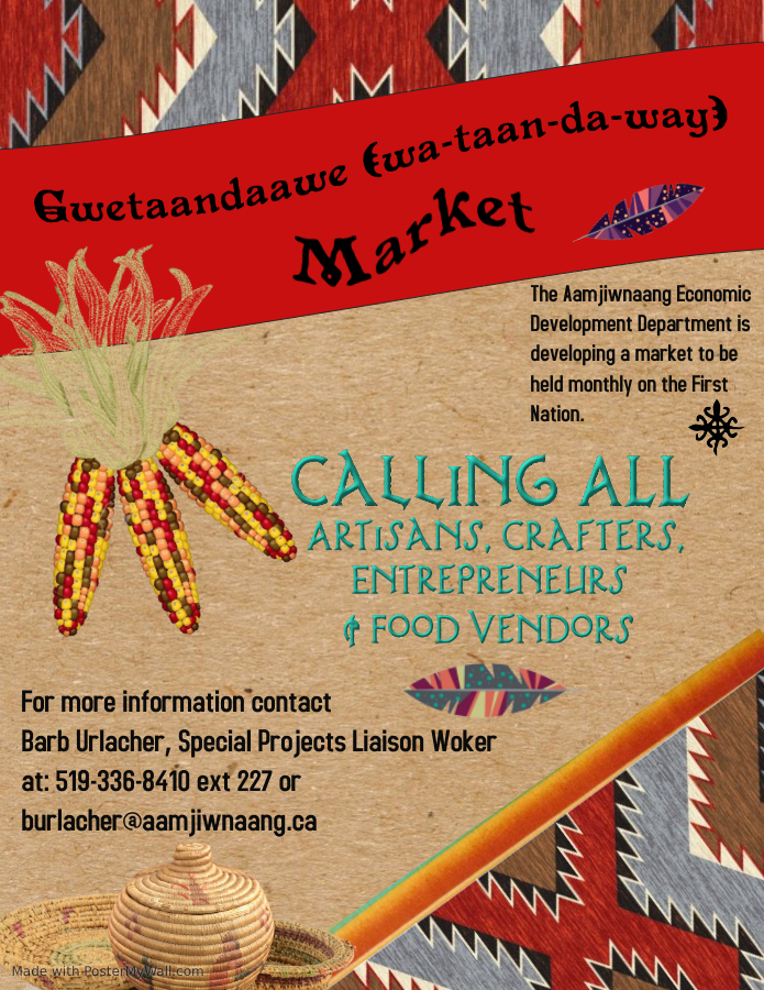 Market Vendor Flyer Aamjiwnaang Market Vendor Flyer Aamjiwnaang